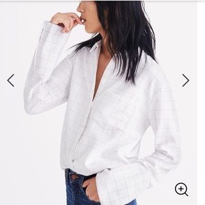 Madewell Ex-Boyfriend Windowpane Flannel